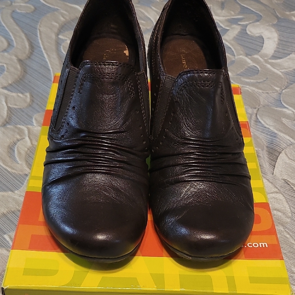 BareTraps Black Leather Loafers